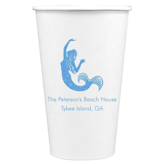 Mermaid Paper Coffee Cups